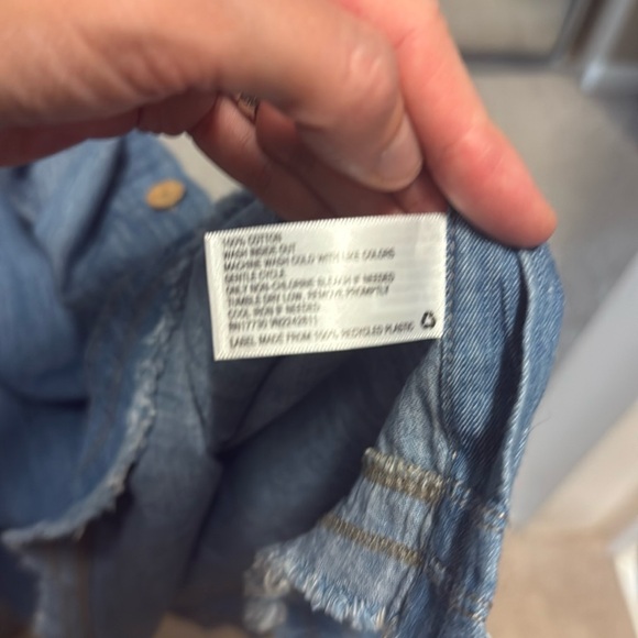 Blue Sleeveless Denim Dress - Picture 5 of 7